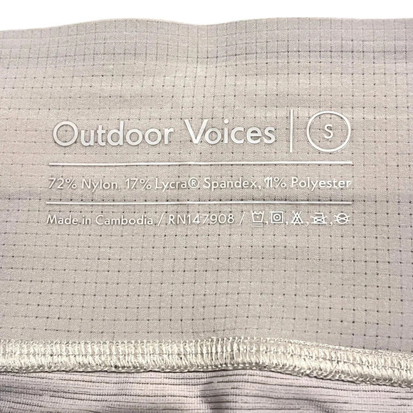 Outdoor Voices Womens Size Small Tech Sweat Two Tone Beige - Picture 9 of 9